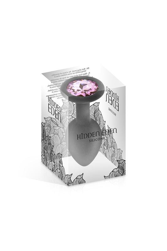 Plug bijou silicone noir M - Hidden Eden