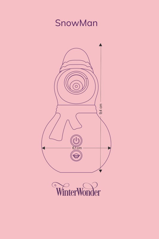 STIMULATEUR CLITORIDIEN RECHARGEABLE SNOWMAN - FAIRYGASM