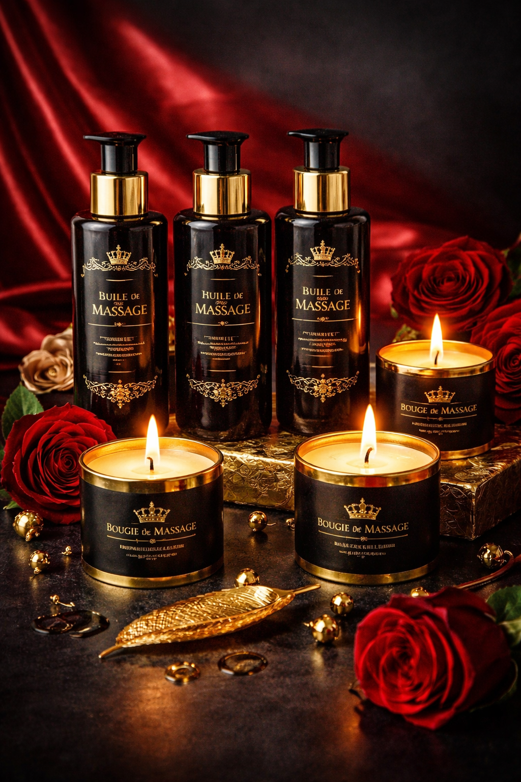 Huiles et bougies de massage