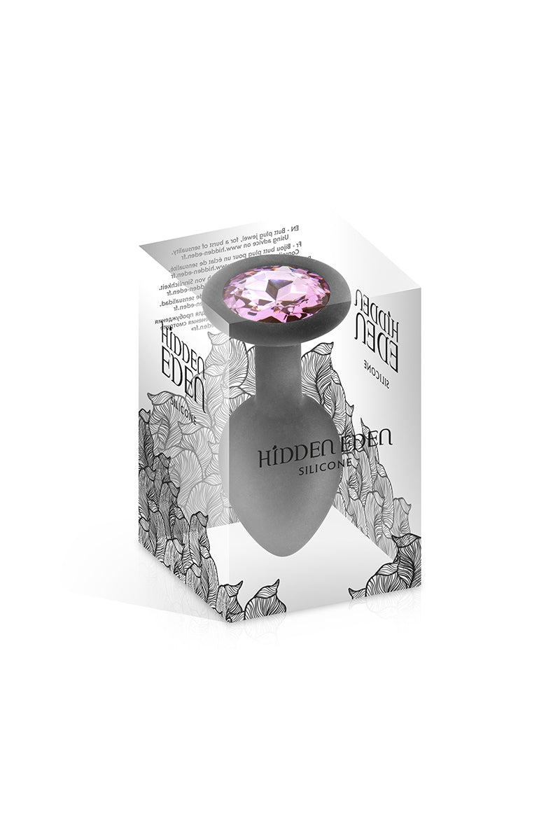 Plug bijou silicone noir M  - Hidden Eden